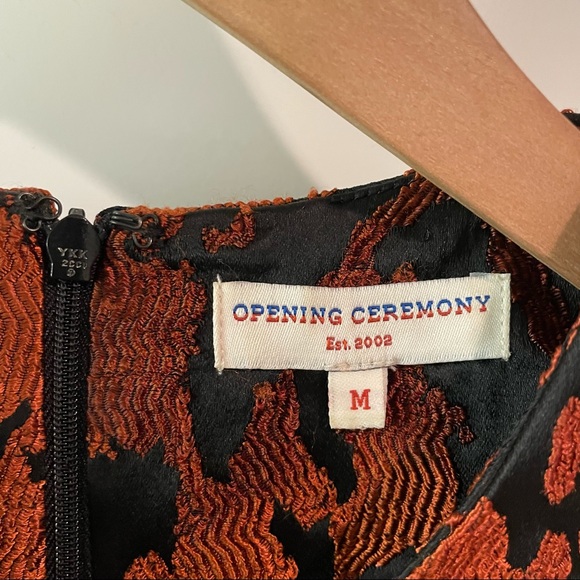 Opening Ceremony - Peplum top in orange jacquard - Picture 8 of 8